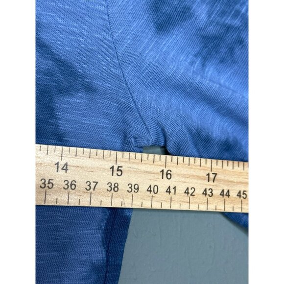 Zella Girls Medium LS Crewneck Garment Dye Studio Blue Insignia Tie Dye T-Shirt - Picture 7 of 10